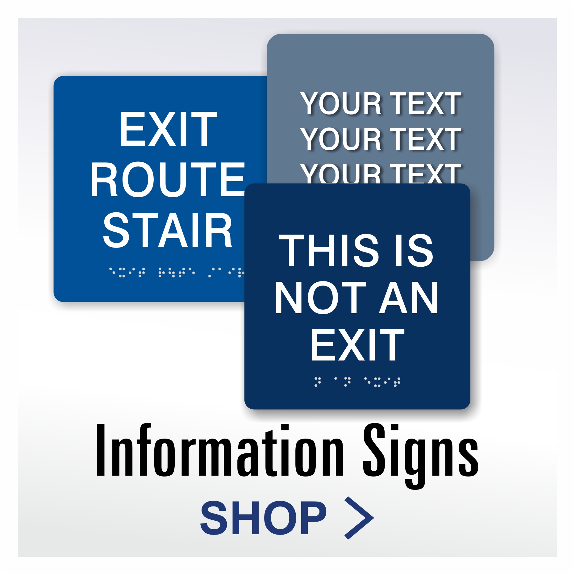 Economy Series Informational Signs 